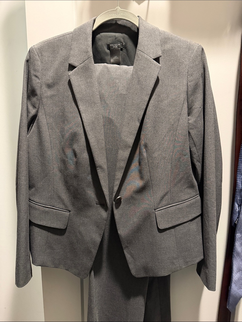 Ann Taylor Charcoal Gray Women's Tailored Blazer